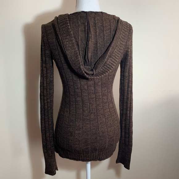 Roxy Ribbed Hooded Sweater M - Picture 4 of 5